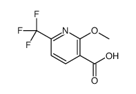 2-甲氧基-6-(三氟甲基)烟酸结构式