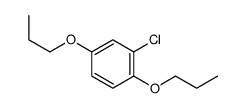 2-氯-1,4-二-n-丙氧基苯结构式