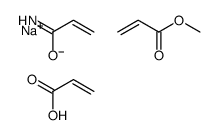 sodium,methyl prop-2-enoate,prop-2-enamide,prop-2-enoate Structure