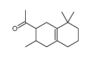 1-(1,2,3,4,5,6,7,8-octahydro-3,8,8-trimethyl-2-naphthyl)ethan-1-one结构式