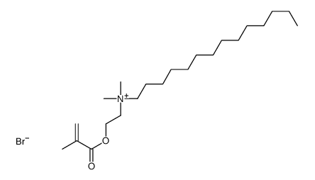 dimethyl-[2-(2-methylprop-2-enoyloxy)ethyl]-tetradecylazanium,bromide Structure