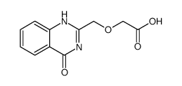 [(4-氧代-3,4-二氢喹唑啉-2-基)甲氧基]乙酸结构式