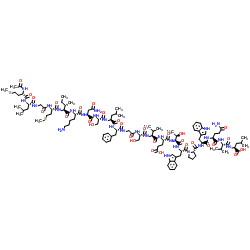 Acetyl-Heme-Binding Protein 1 (1-21) (human) trifluoroacetate salt结构式