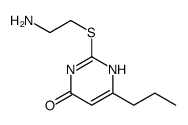 4(3H)-Pyrimidinone, 2-[(2-aminoethyl)thio]-6-propyl结构式