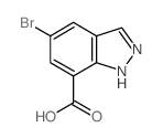 5-溴-1H-吲唑-7-羧酸结构式