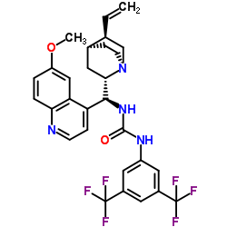 N-[3,5-Bis(trifluoromethyl)phenyl]-N'-[(8α,9S)-6'-methoxycinchonan-9-yl]urea Structure