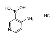 (4-amino-3-pyridyl)boronic acid hydrochloric acid Structure