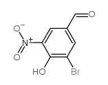3-bromo-4-hydroxy-5-nitrobenzaldehyde Structure