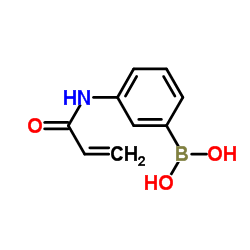 3-丙烯酰胺基苯硼酸结构式