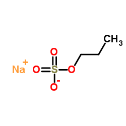 Sodium propyl sulfate structure