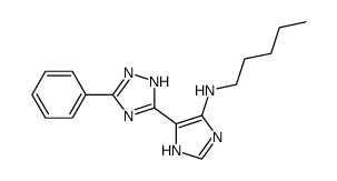 N-pentyl-5-(3-phenyl-1H-1,2,4-triazol-5-yl)-1H-imidazol-4-amine Structure