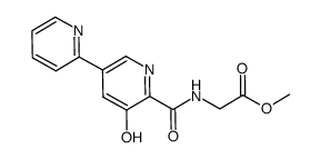 [(5'-hydroxy-[2,3']bipyridinyl-6'-carbonyl)-amino]-acetic acid methyl ester Structure