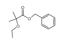 α-ethoxy-isobutyric acid benzyl ester Structure