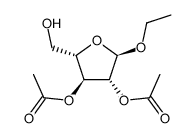 ethyl-(O2,O3-diacetyl-α-L-arabinofuranoside)结构式