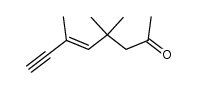 4,4,6-trimethyl-oct-5-en-7-yn-2-one Structure