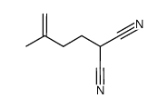 2-(3-methylbut-3-enyl)malononitrile结构式