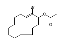 (Z)-2-bromo-2-cyclotridecen-1-yl acetate Structure