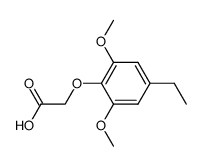 (4-ethyl-2,6-dimethoxy-phenoxy)-acetic acid结构式