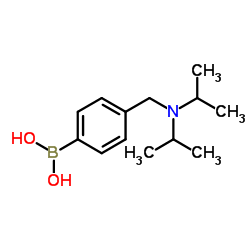 (4-((二异丙基氨基)甲基)苯基)硼酸结构式