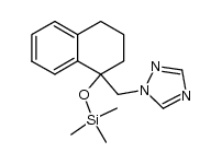 1-((1-((trimethylsilyl)oxy)-1,2,3,4-tetrahydronaphthalen-1-yl)methyl)-1H-1,2,4-triazole Structure