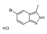 5-溴-3-甲基-1H-吲唑盐酸盐结构式