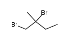 1,2-dibromo-2-methylbutane Structure