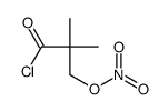 (3-chloro-2,2-dimethyl-3-oxopropyl) nitrate Structure