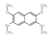 2,7-二甲氧基-3,6-双(甲基硒基)萘结构式