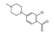 1-(3-氯-4-硝基苯基)-4-甲基哌嗪结构式