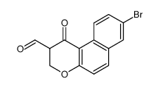 8-Bromo-2-formyl-1-oxo-1H-2,3-dihydronaphtho<2,1-b>pyran结构式