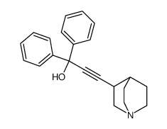 3-(3',3'-Diphenyl-3'-oxy-1'-propinyl)quinuclidine结构式