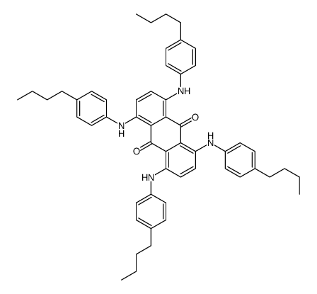 1,4,5,8-tetrakis(4-butylanilino)anthracene-9,10-dione结构式