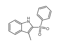 3-methyl-2-(phenylsulfonyl)-1H-indole Structure