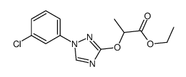 ethyl 2-[[1-(3-chlorophenyl)-1,2,4-triazol-3-yl]oxy]propanoate结构式