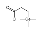 3-trimethylgermylpropanoyl chloride Structure