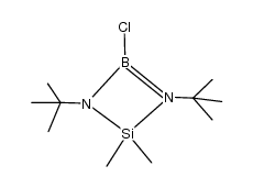 1,3-di-tert-butyl-4-chloro-2,2-dimethyl-1,3,2,4-diazasilaboretidine Structure