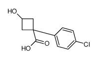 rel-(1r,3r)-1-(4-氯苯基)-3-羟基环丁烷羧酸结构式