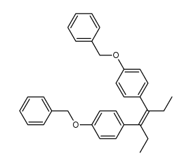 (Z)-3,4-bis(4-benzyloxyphenyl)-3-hexene结构式