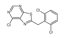 7-chloro-2-(2,6-dichloro-benzyl)-thiazolo[5,4-d]pyrimidine结构式