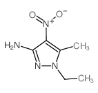 1-乙基-5-甲基-4-硝基-1H-吡唑-3-胺结构式