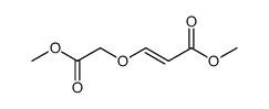 methyl (E)-3-((methoxycarbonyl)methoxy)propenoate Structure