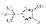 4-溴-1-叔丁基-3-甲基吡唑结构式
