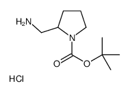(+/-)-2-(氨基甲基)-1-N-BOC-吡咯烷盐酸盐结构式