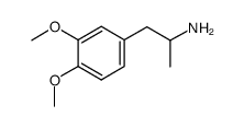3,4-二甲氧基-Alpha-甲基苯乙胺结构式