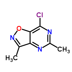 7-氯-3,5-二甲基异噻唑并[4,5-D]嘧啶结构式