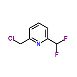 2-(氯甲基)-6-(二氟甲基)吡啶结构式
