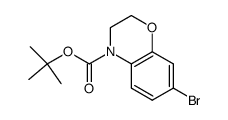 N-Boc-7-Bromo-3,4-dihydro-2H-benzo[1,4]oxazine Structure
