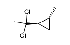 1,1-Dichloro-1-(trans-2-methylcyclopropyl)ethane结构式