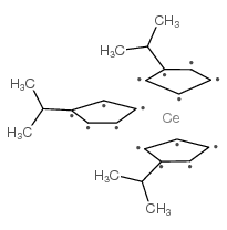 tris(i-propylcyclopentadienyl)cerium Structure