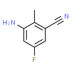 3-Amino-5-fluoro-2-methylbenzonitrile结构式